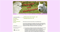 Desktop Screenshot of papageienpension.de
